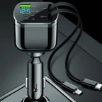 High-Power Retractable Car Charger