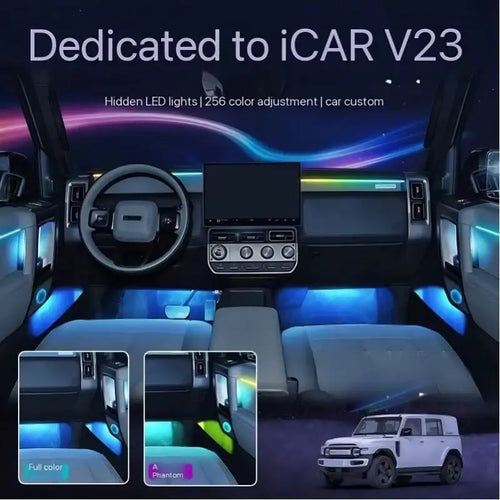 Car Interior Ambient Lighting Conversion for Chery iCAR V23 CHERY2