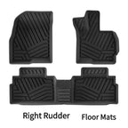 Right Rudder/Left Rudder All Weather Floor Mats Interior Liners for Chery Tigoo 4 Pro