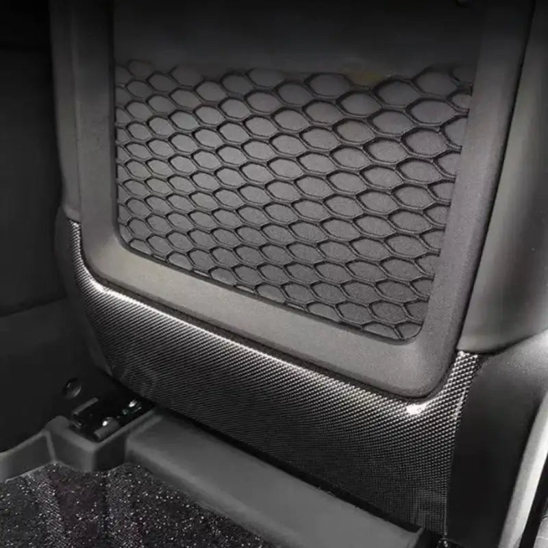 Car Seat Rear Kick Plate Carbon Fiber Pattern for Chery iCAR V23