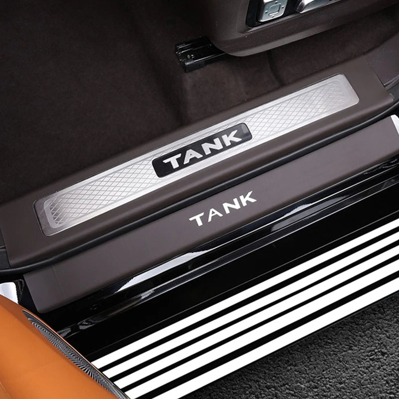 ForGWM Great Wall Tank 500 TANK 500 Leather Threshold Strip Interior Modification Welcome Pedal Decorative Accessories