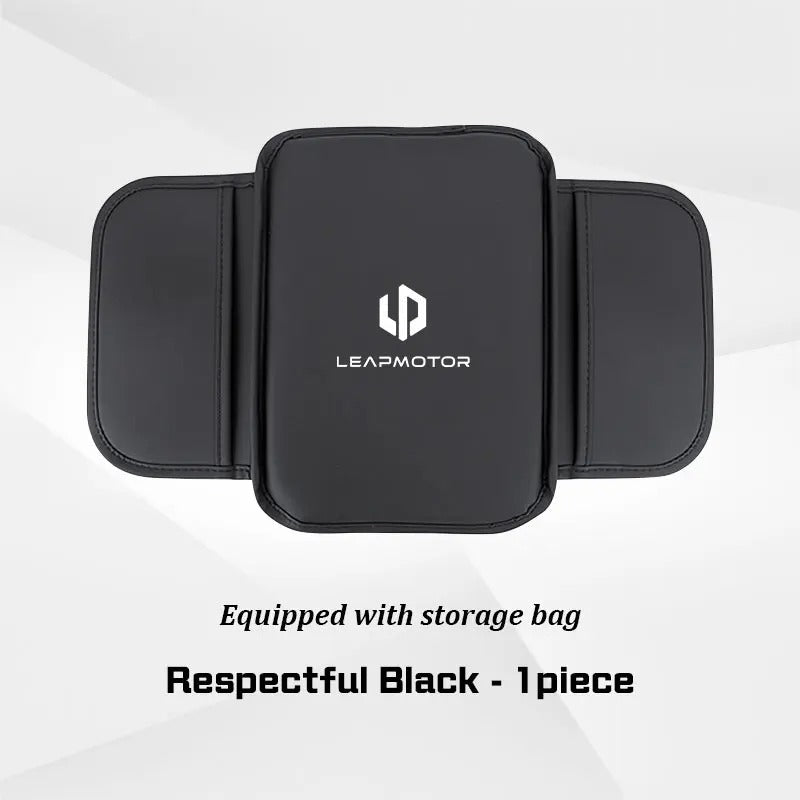 Leapmotor Armrest Box Heightening Pad | Center Console Organizer Mat with Storage PU Leather