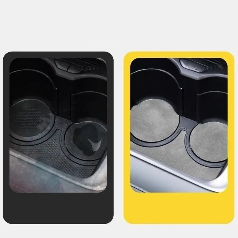Car Slot Mats Cup Holder Inserts Coaster Pad Anti Slip for ZEEKR 7X ZEEKR4