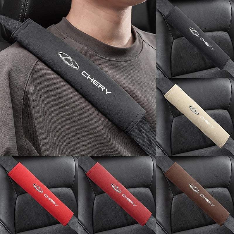 Car Seat Belt Cover Suede 2 Pcs CHERY1