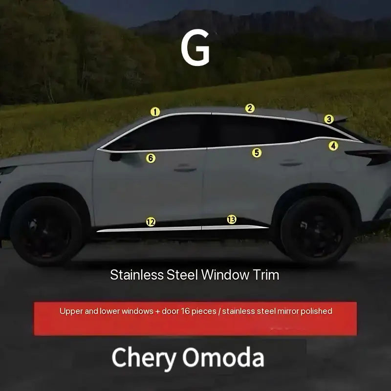 Car Window Strip For Omoda 5 Chery Omengda13