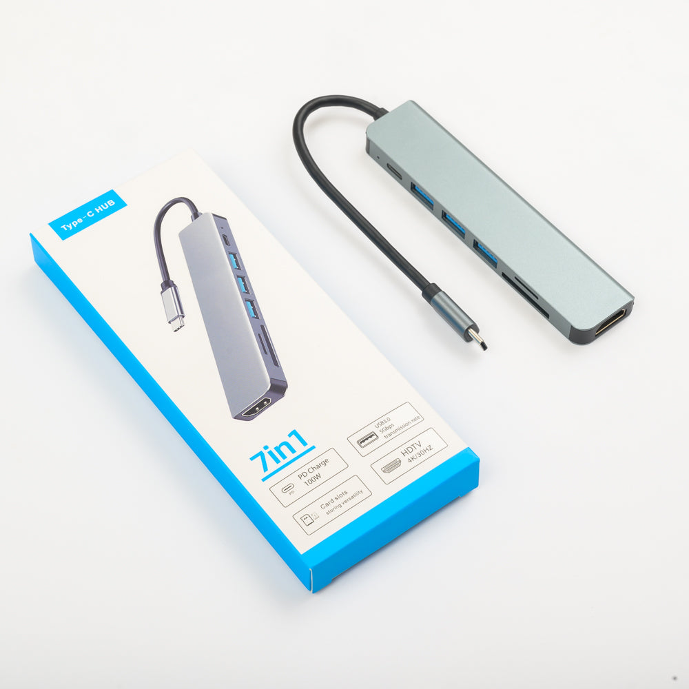 Hub USB-C 7 en 1 pour BYD