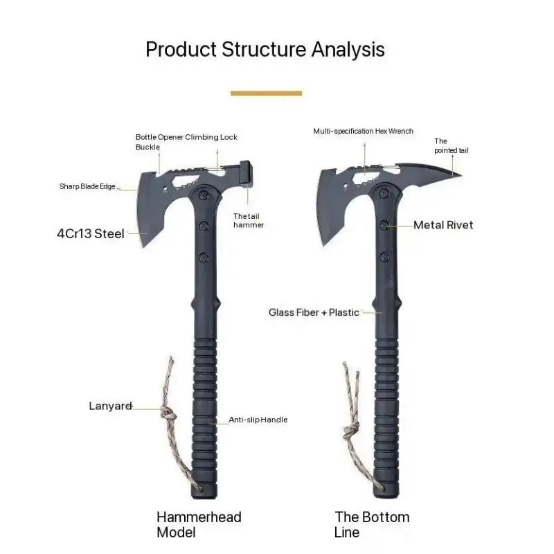 Multi-functional tactical axe
