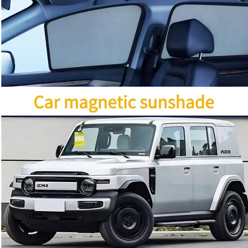 Car Full Magnetic Sunshade for Chery iCAR V23