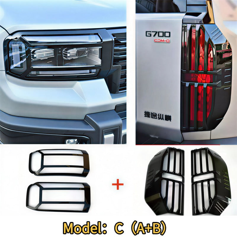Front and Rear Headlight Protectors for the Chery JETOUR G700