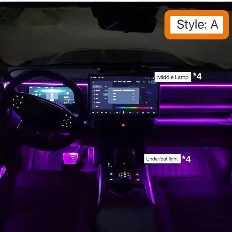 Interior 64-color atmosphere light For Chery Jetour T2 CHERY8
