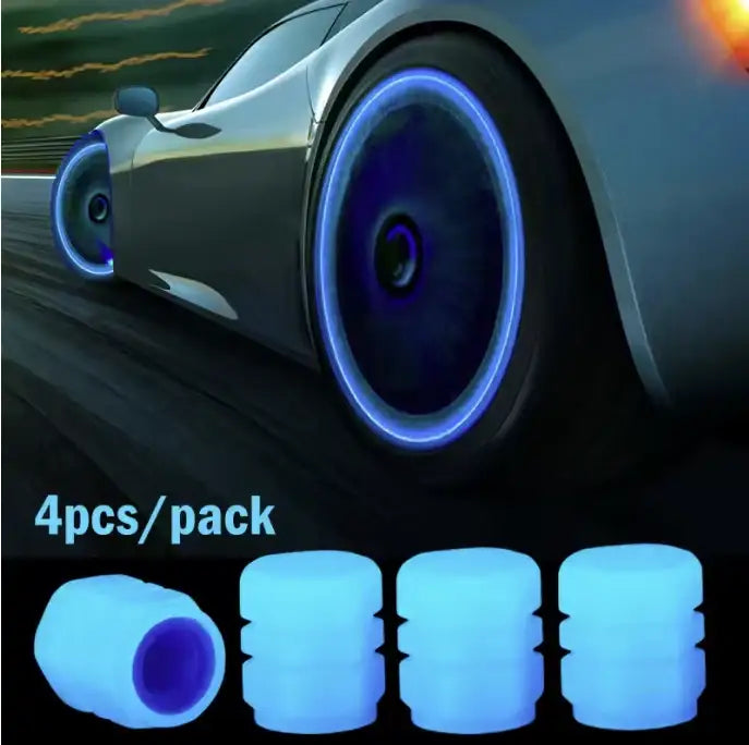 LED Car Tire Valve Cap Light Glow Sticks Wheel Accessories | carblaze 6