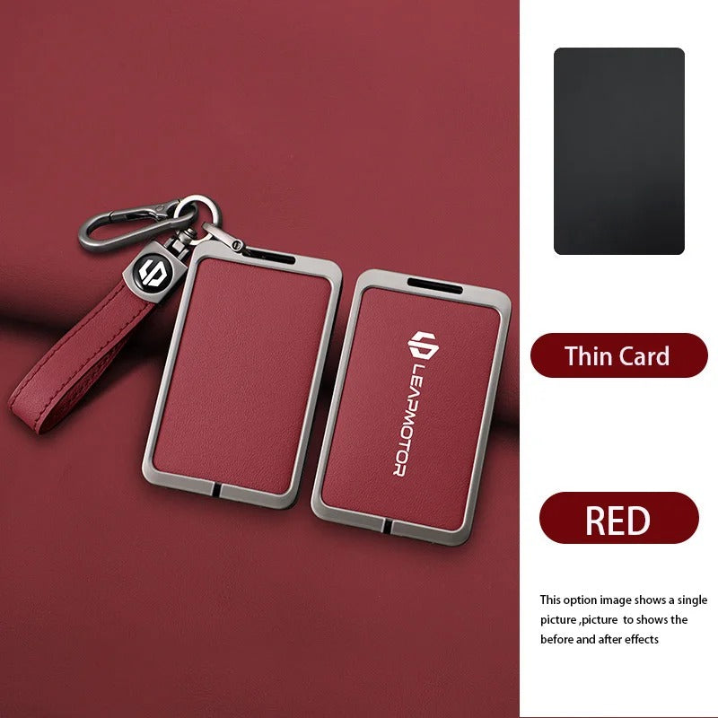 Zinc Alloy Leather NFC Card Remote Key Cover Case for Leapmotor C10 C11 C16