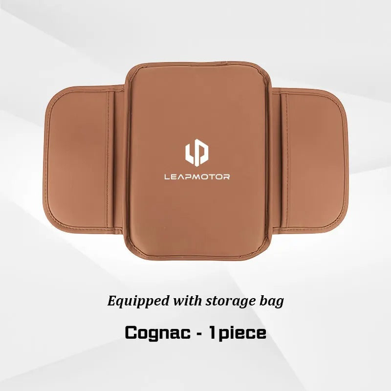 Leapmotor Armrest Box Heightening Pad | Center Console Organizer Mat with Storage PU Leather