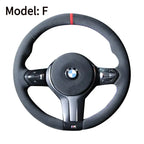 Hand-stitched tumbled leather steering wheel cover CHERY11