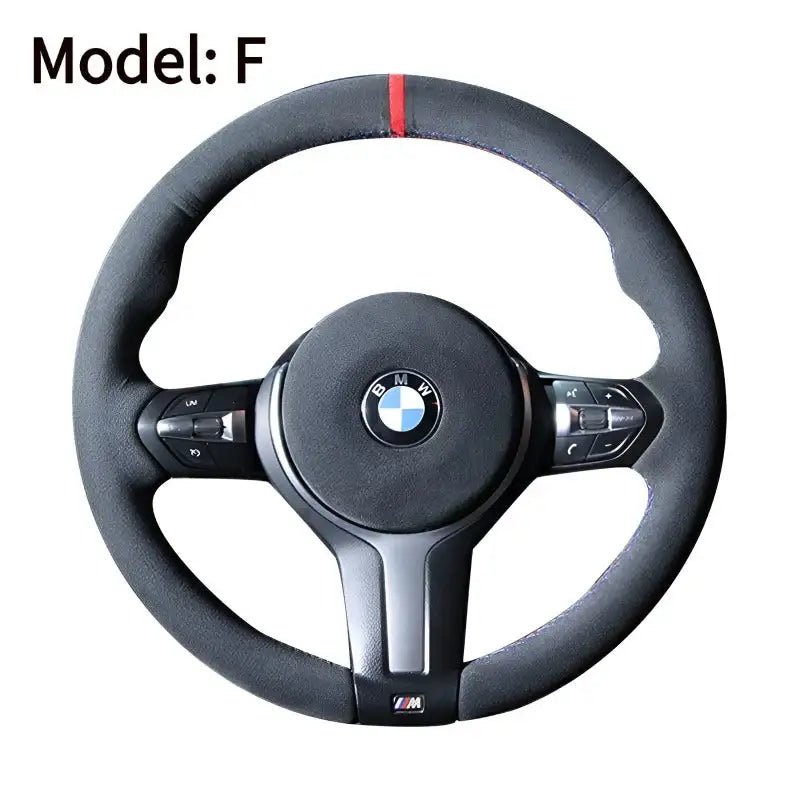 Hand-stitched tumbled leather steering wheel cover CHERY11