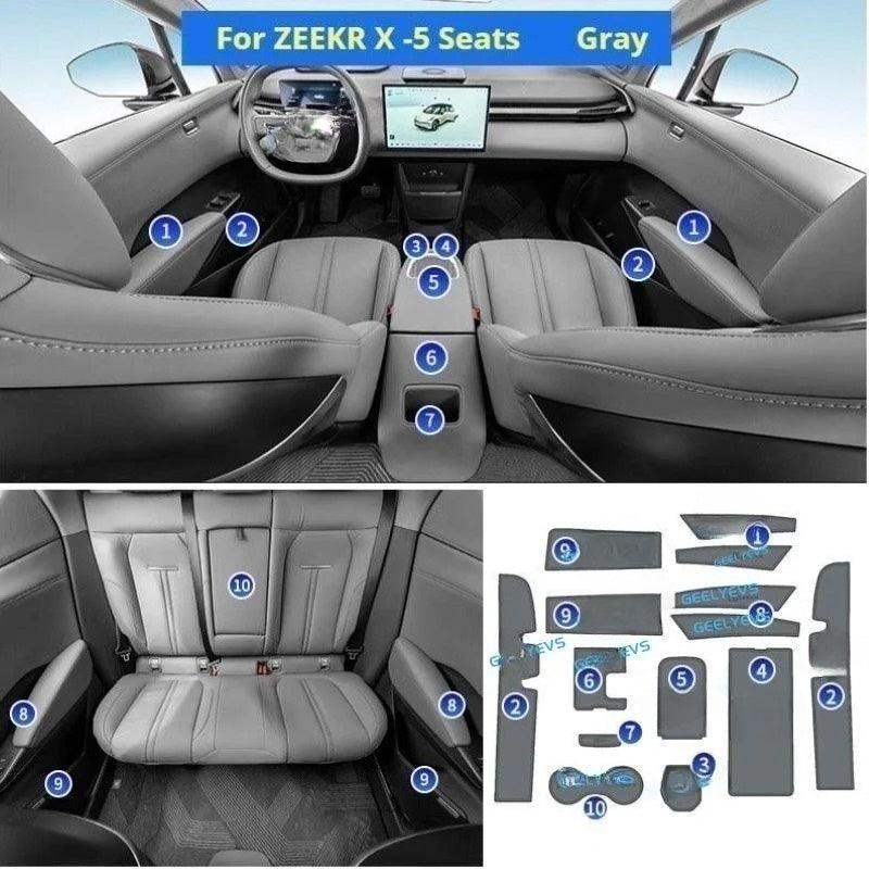 Water Cups, Door And Center Console Anti-Slip Mats ZEEKR6