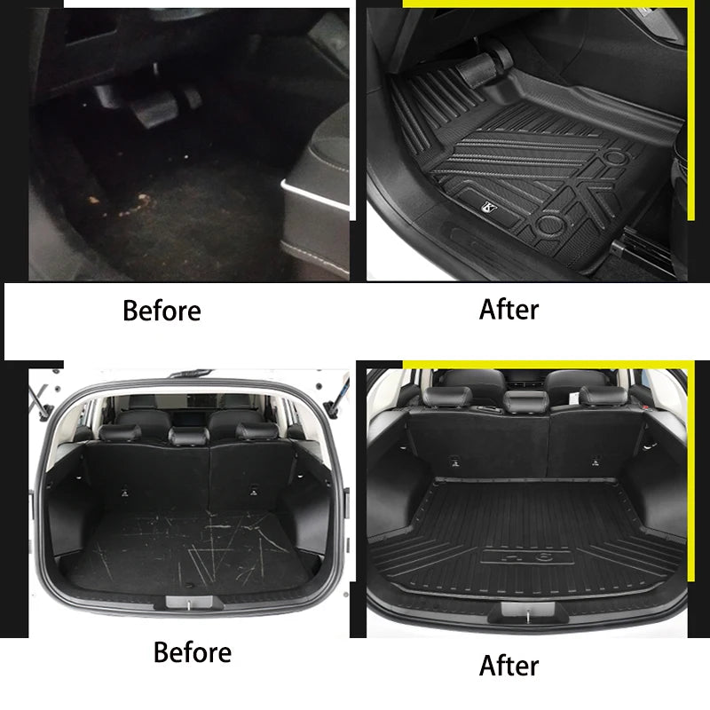 Custom TPE Floor Mats for Haval H6 2021 2022 3rd Generation - All Weather Foot Mats