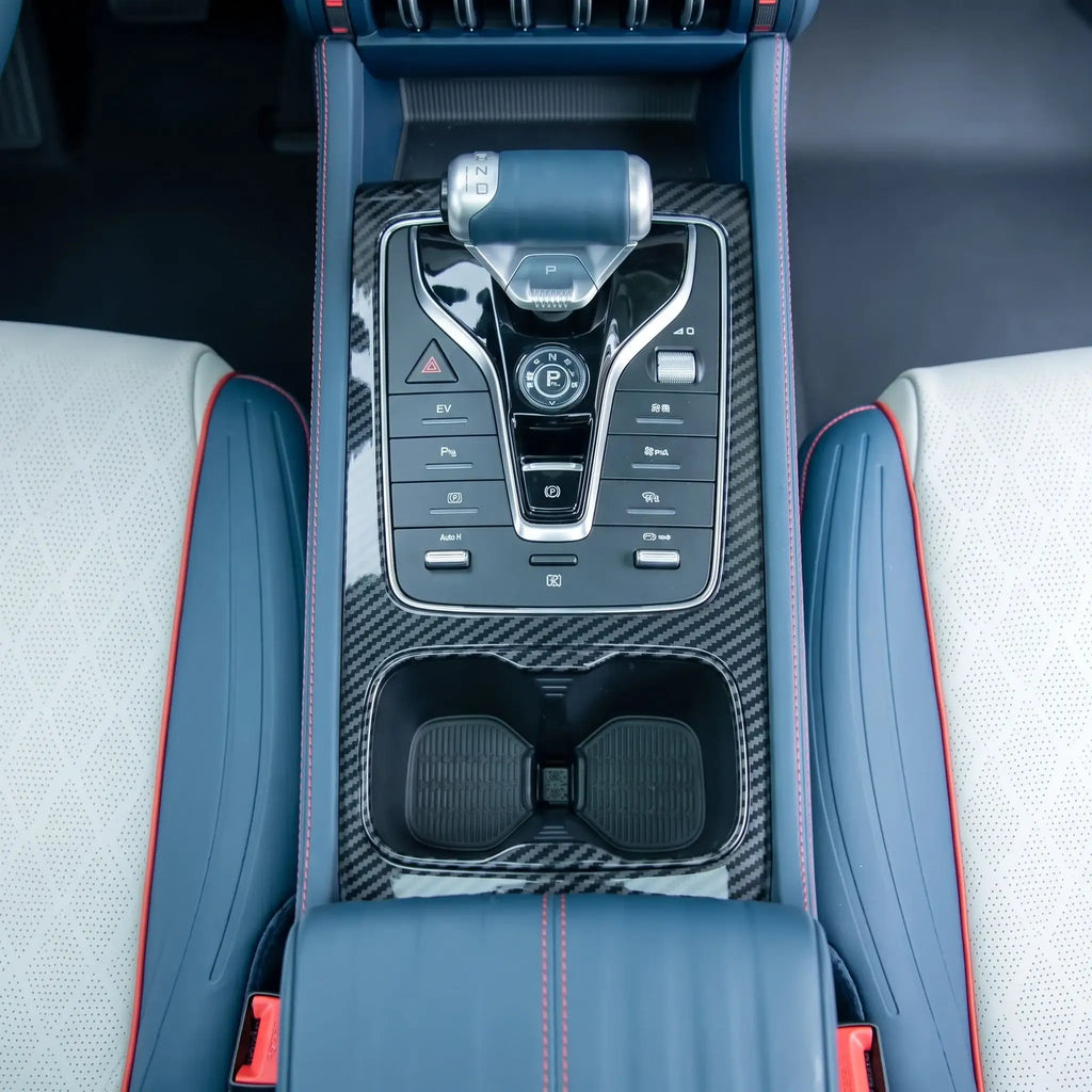 ABS Carbon Fiber Style Center Console Wrap Sticker for BYD Atto 3