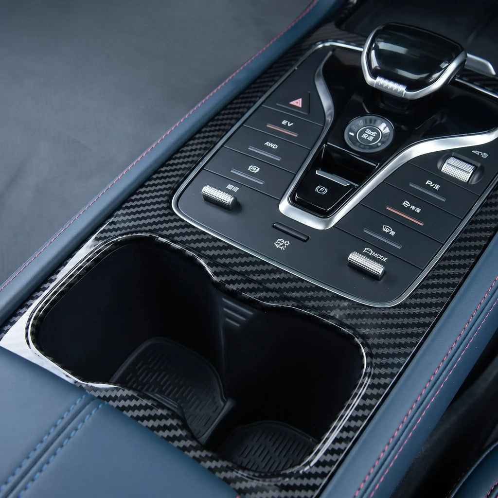 ABS Carbon Fiber Style Center Console Wrap Sticker for BYD Atto 3