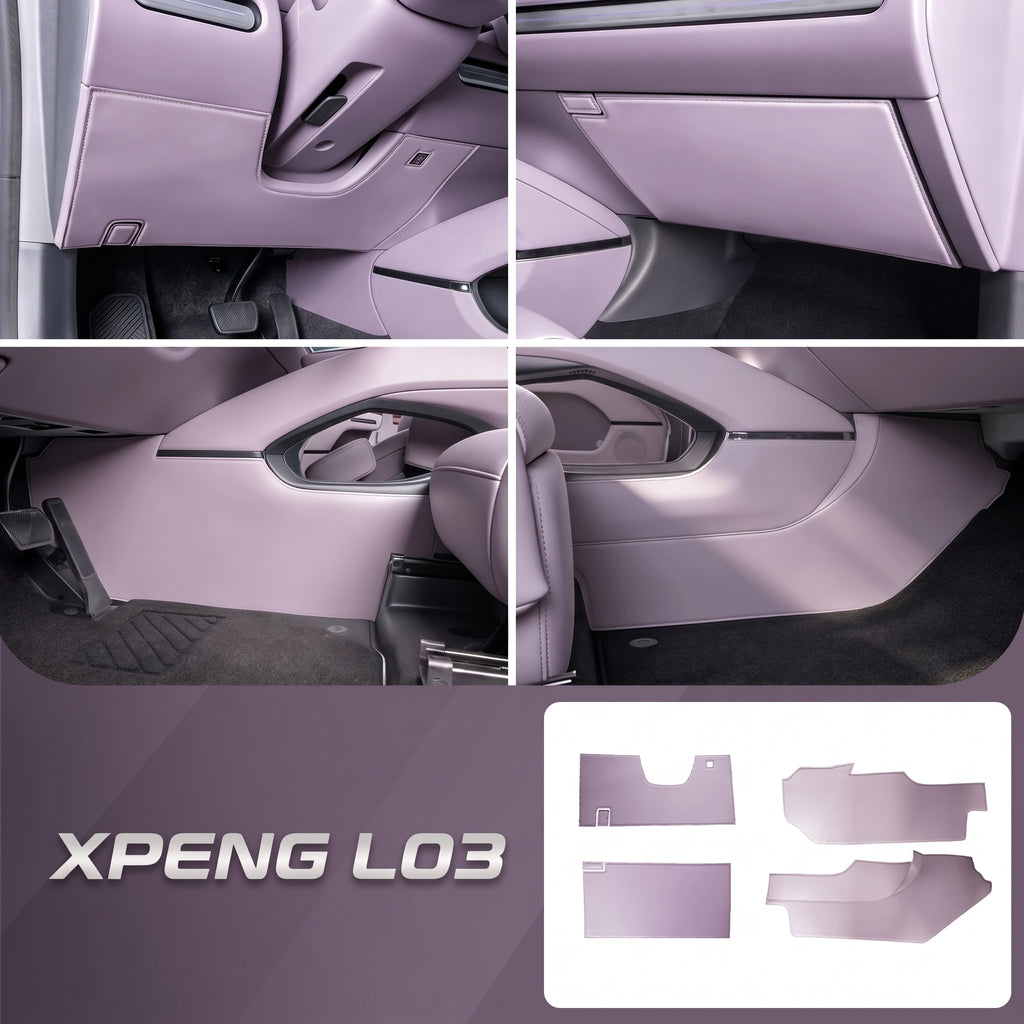 Custom Fit Kick Guards for XPENG L03 Center Console Protection 2pcs