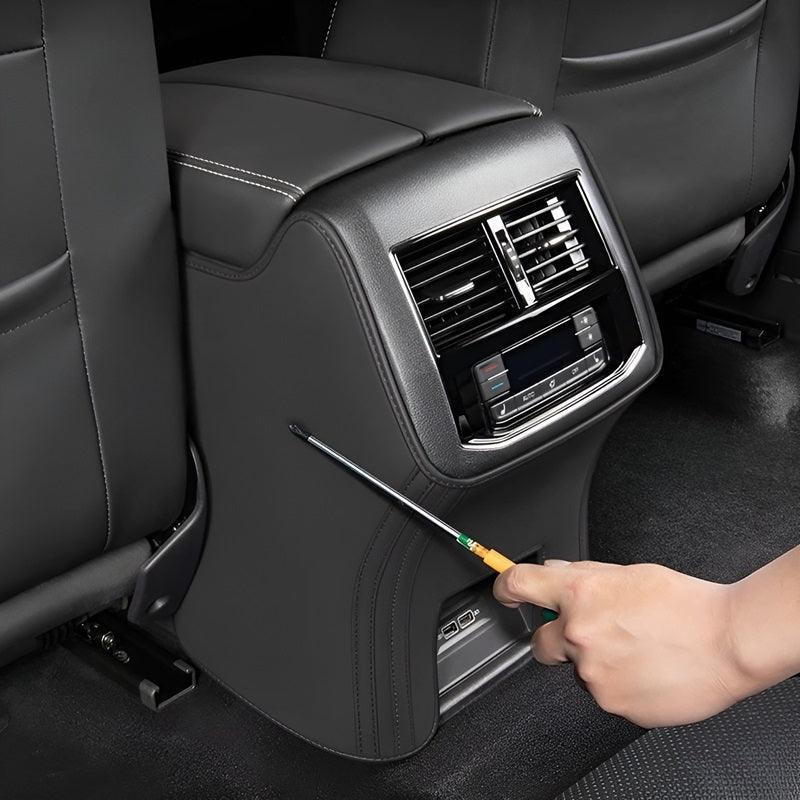 Custom Fit Console Kick Panel Protector for Volvo EX30 - Microfiber Leather Anti Scratch Pad
