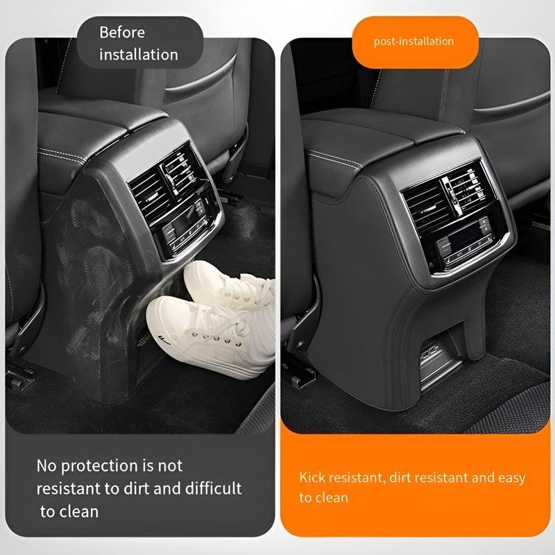 Custom Fit Console Kick Panel Protector for Volvo EX30 - Microfiber Leather Anti Scratch Pad