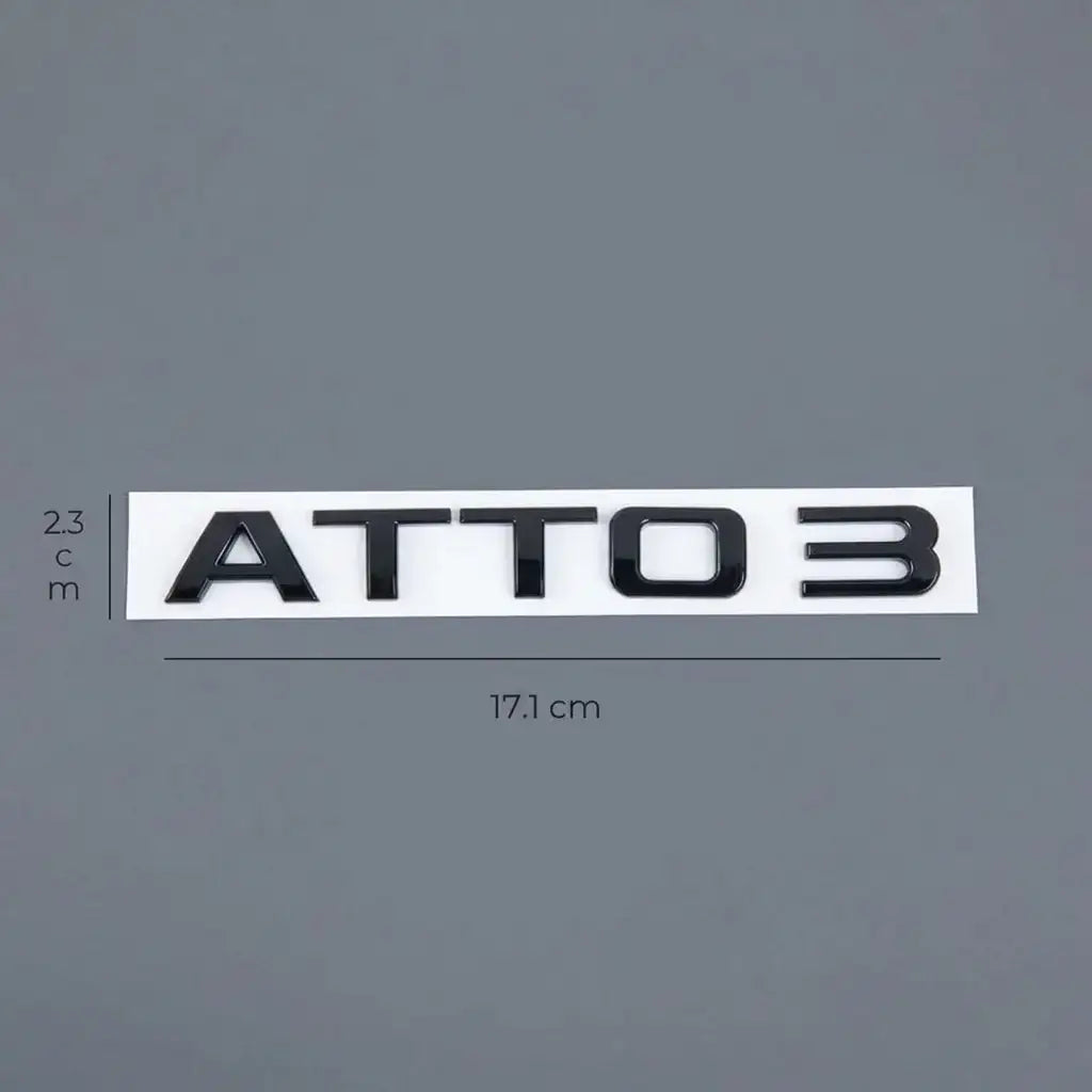 Rear Bumper Glossy Black Emblem Badge LOGO Set for BYD | carblaze 2