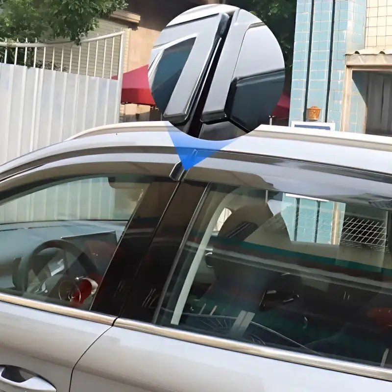 比亚迪黑色雨天挡雨条，汽车外部配件，用于车窗防雨保护，适配TOP BYD LIMITED品牌汽车