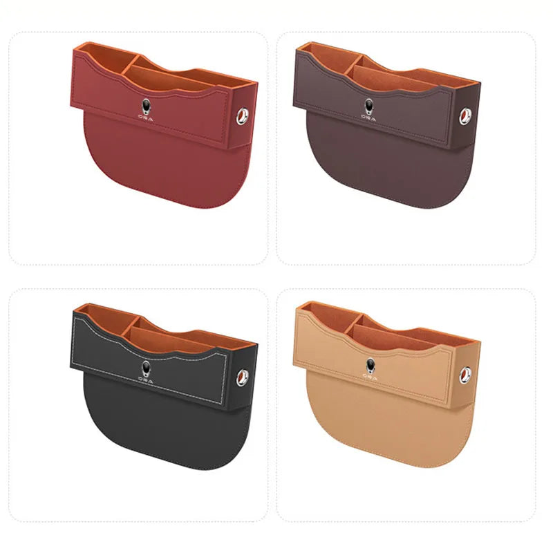 Premium PU Leather Car Seat Gap Filler for GWM ORA Good Cat GT Funky Cat Ballet Cat EV 2023 Side Pocket Organizer