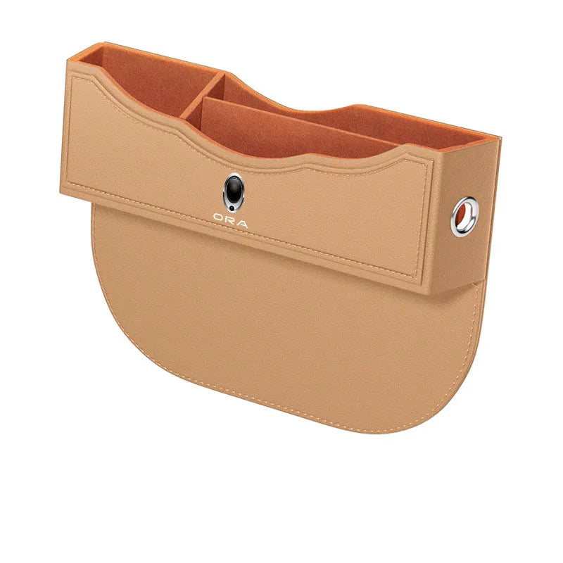 Premium PU Leather Car Seat Gap Filler for GWM ORA Good Cat GT Funky Cat Ballet Cat EV 2023 Side Pocket Organizer