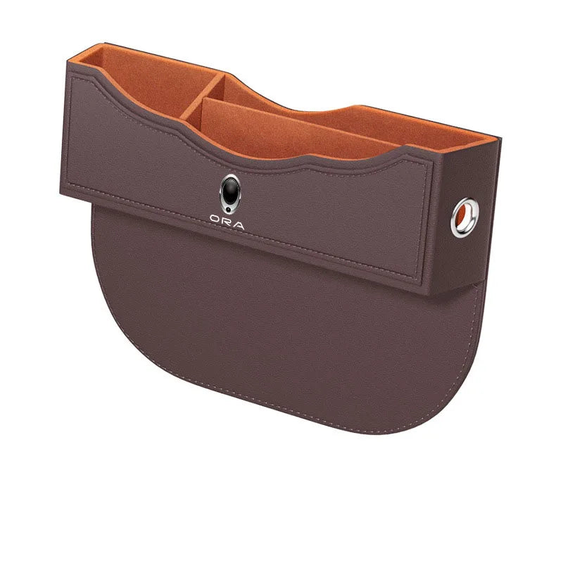 Premium PU Leather Car Seat Gap Filler for GWM ORA Good Cat GT Funky Cat Ballet Cat EV 2023 Side Pocket Organizer