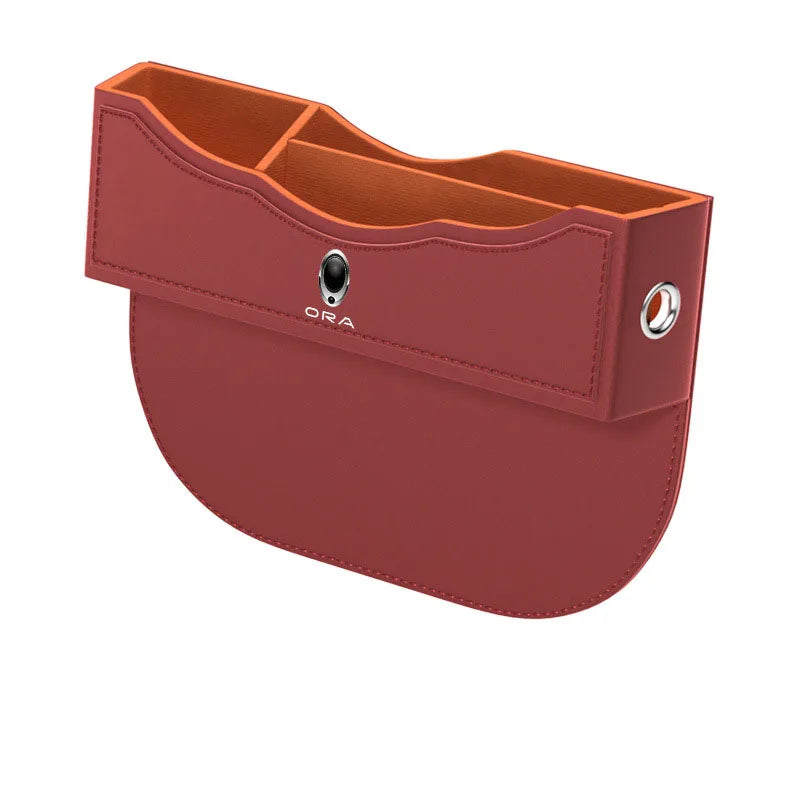 Premium PU Leather Car Seat Gap Filler for GWM ORA Good Cat GT Funky Cat Ballet Cat EV 2023 Side Pocket Organizer