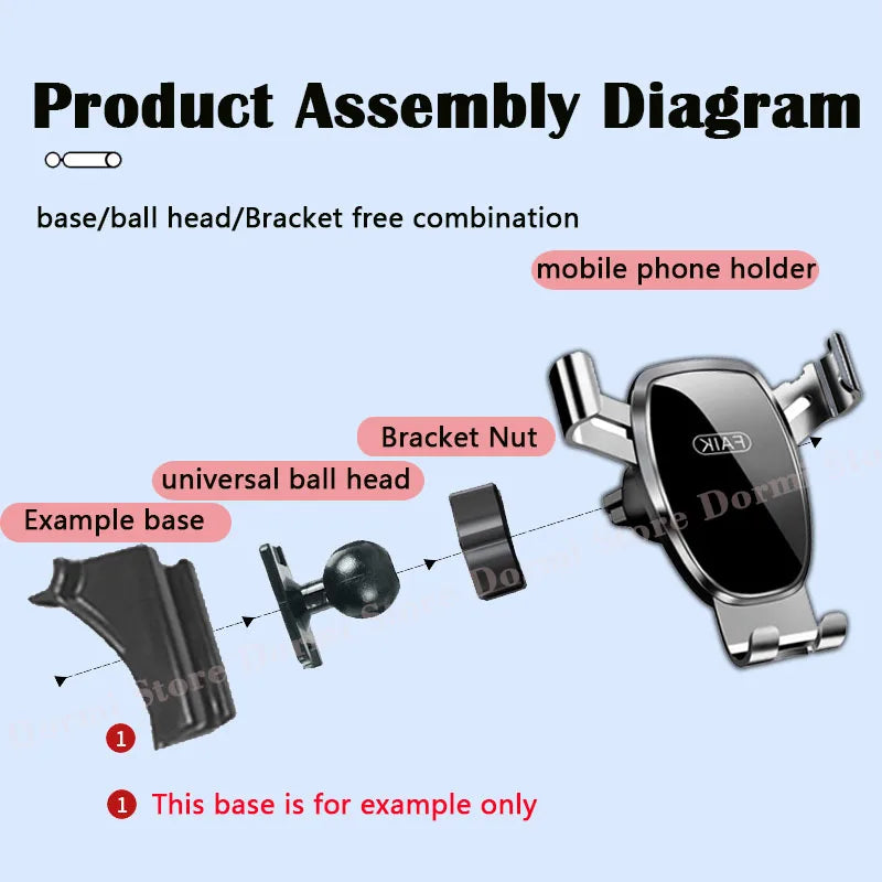 Custom Car Phone Holder for Ora Good Cat Funky Cat GWM Ora 2020-2023 Secure Vent Mount