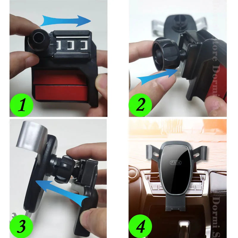 Custom Car Phone Holder for Ora Good Cat Funky Cat GWM Ora 2020-2023 Secure Vent Mount