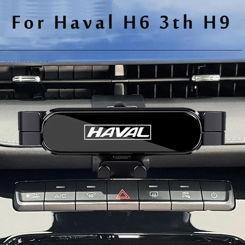 Car Phone Holder for Haval H6 3rd Gen H9 2021 2022 Car Styling Bracket GPS Stand Rotatable Support Mobile Accessories