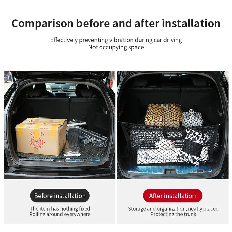 Wey Tank 300 GWM HEV Cargo Net | Elastic Nylon Trunk Net Mesh | Luggage Storage Auto Interior Accessories