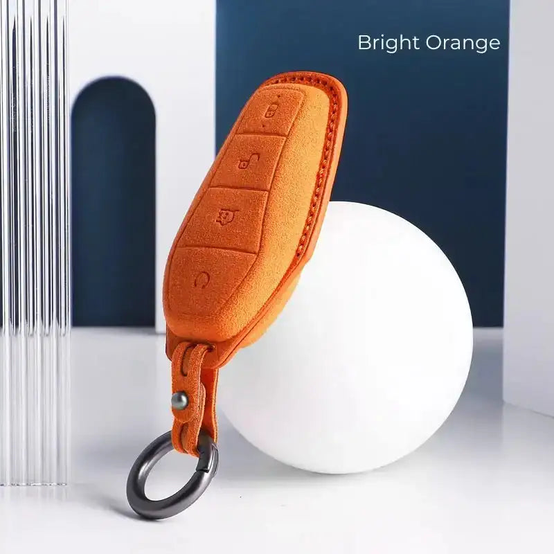 Car Key Fob Holder Keychain Alloy Ring for BYD Models