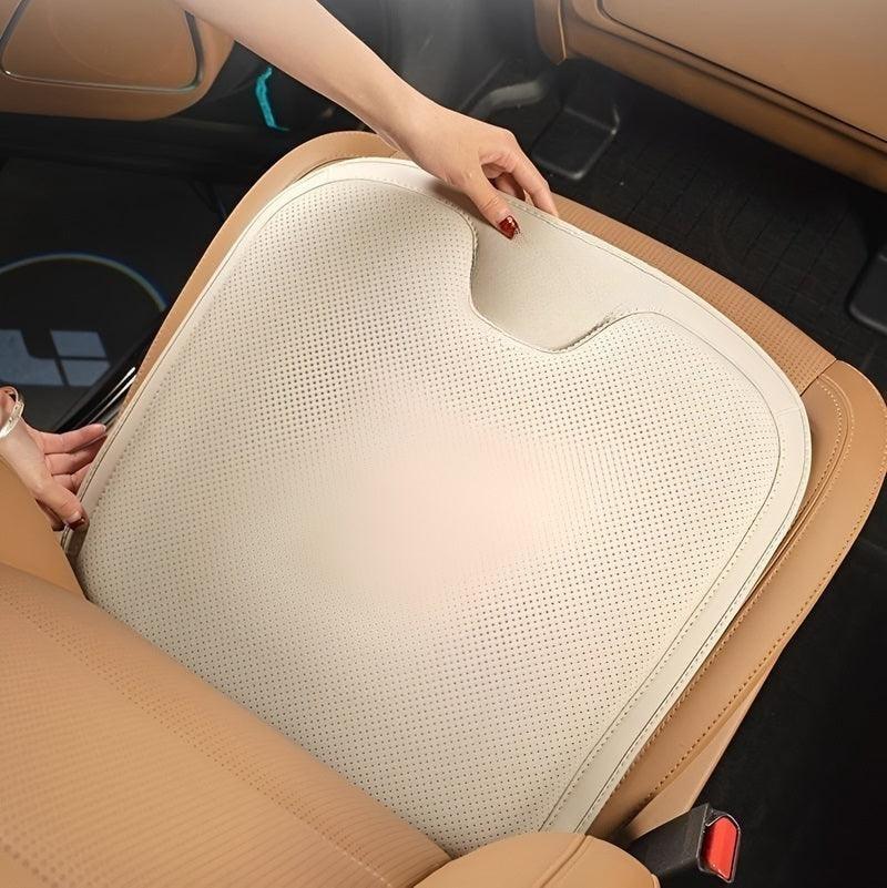 Premium Car Seat Cushion Protector -Waterproof Fleece Cotton Seat Cover with Anti-Slip Rubber Base