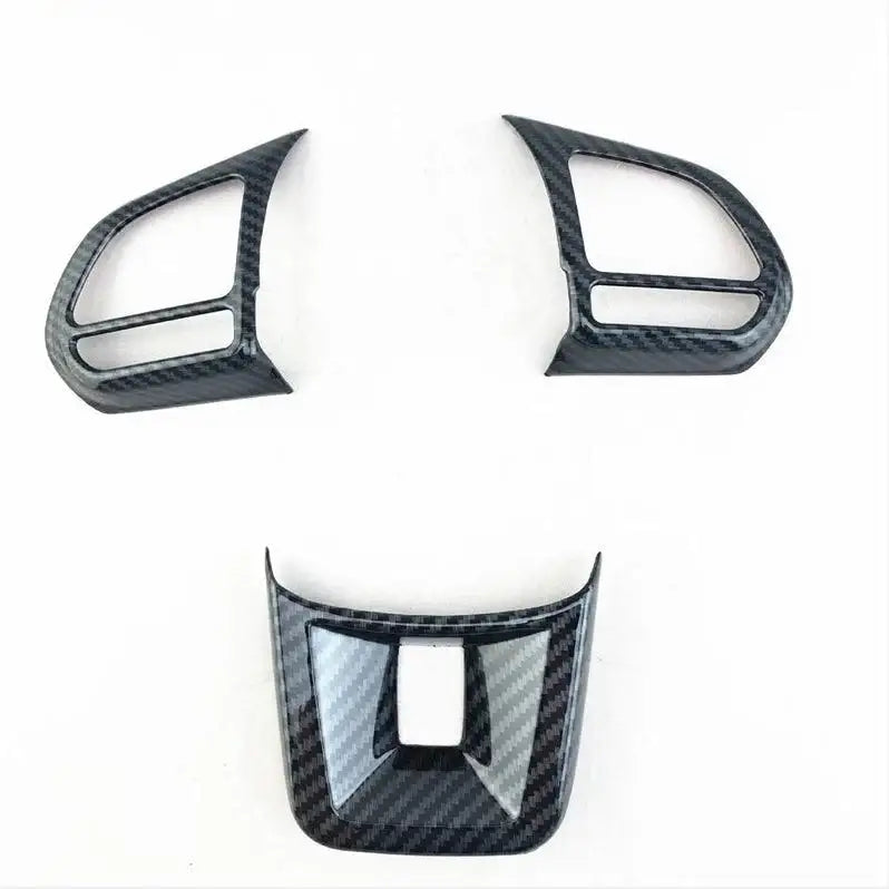 Carbon Fiber Car Steering Wheel Button Cover Sticker Interior MG1
