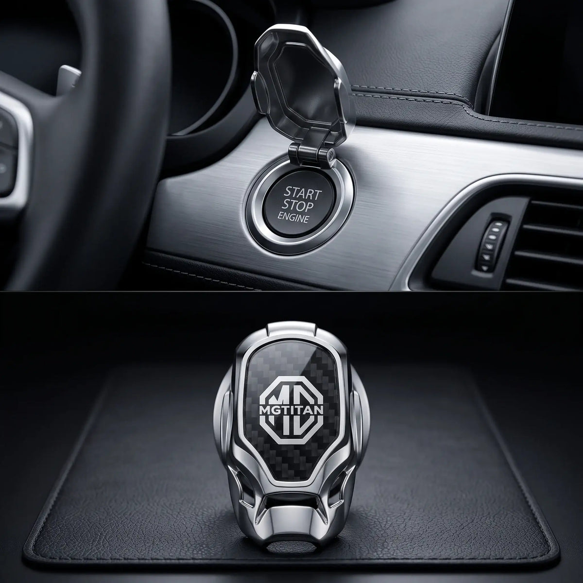 Universal Car Engine Start Stop Push Button Cover Protective Ignition Trim | carblaze 1