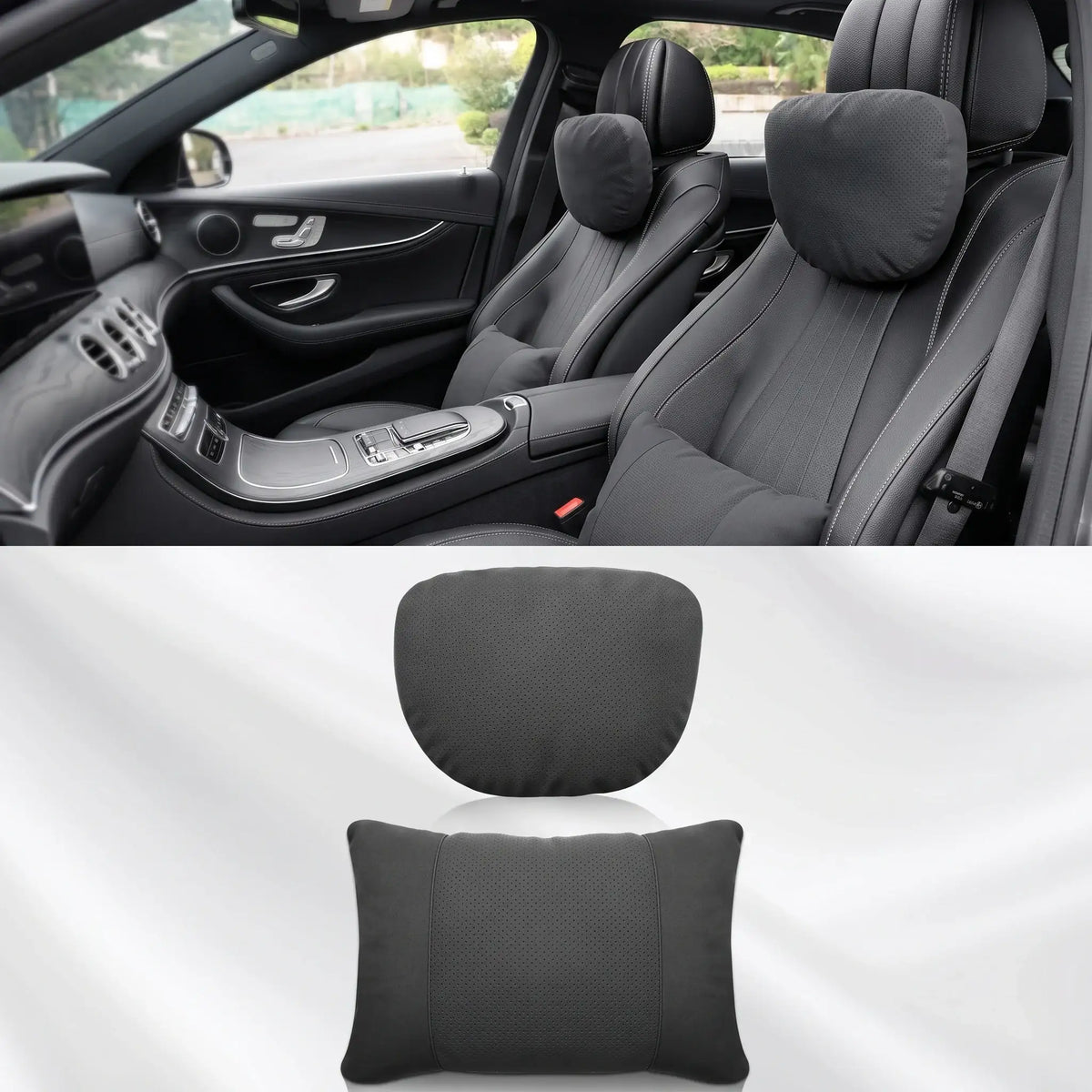 Ergonomic Car Headrest Neck Pillow for Driving Comfort Memory Foam Support | carblaze 1