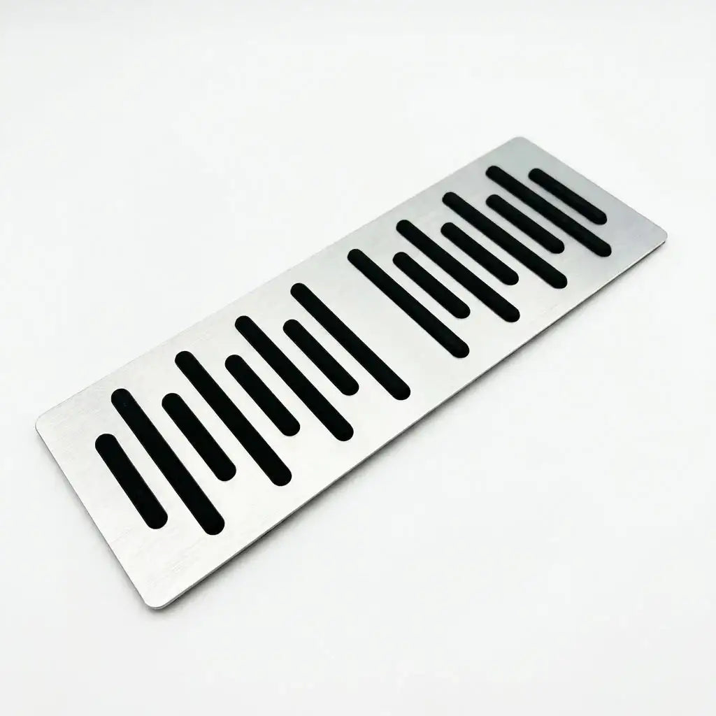 Brushed Aluminum Car Foot Rest Pedal Cover Dead Pedal Universal