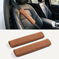 Soft Plush / Leather Car Seat Belt Protector Shoulder Pad Cover | carblaze 1