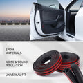 Universal Rubber Car Soundproofing Strip Seal | Weatherstripping Door Noise Insulation | carblaze 1