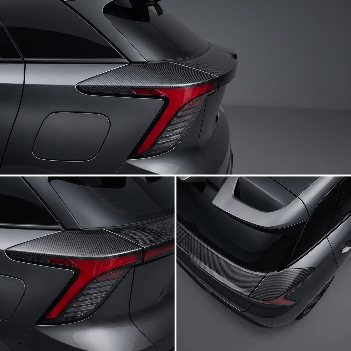 Rear Tail Light Trim Panel Accent Bezel Overlay Decor Carbon Look for MG4 | carblaze 2