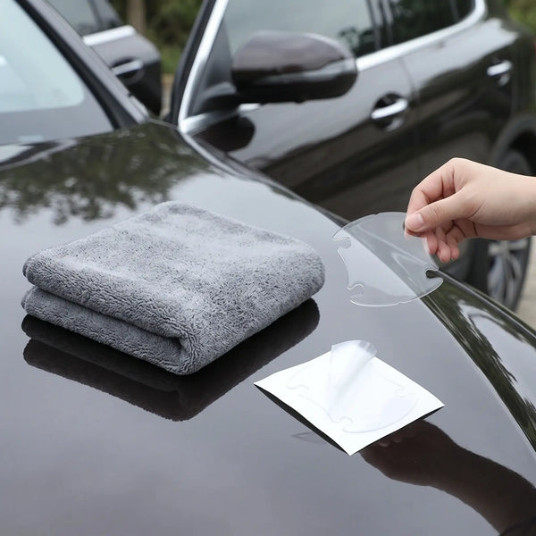 Premium Microfiber Car Towel & Clear Door Handle Protector Film | carblaze 1