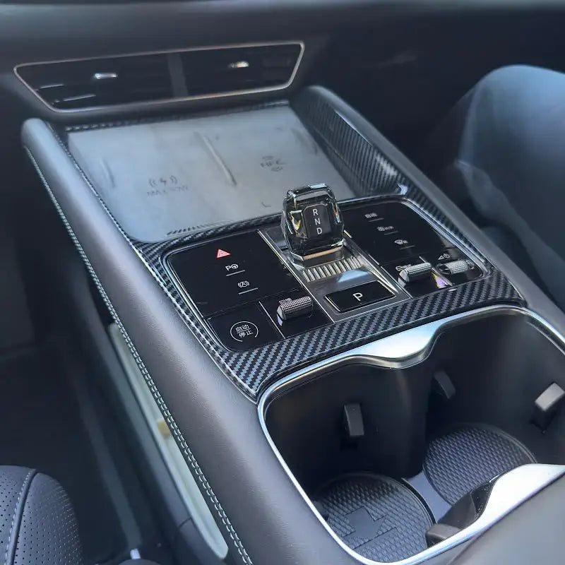 Carbon Fibre Style Center Console Wrap for BYD Sealion 7 BYD2