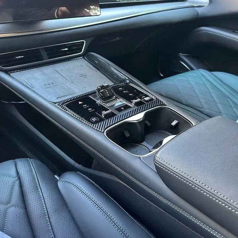 Carbon Fibre Style Center Console Wrap for BYD Sealion 7 BYD1