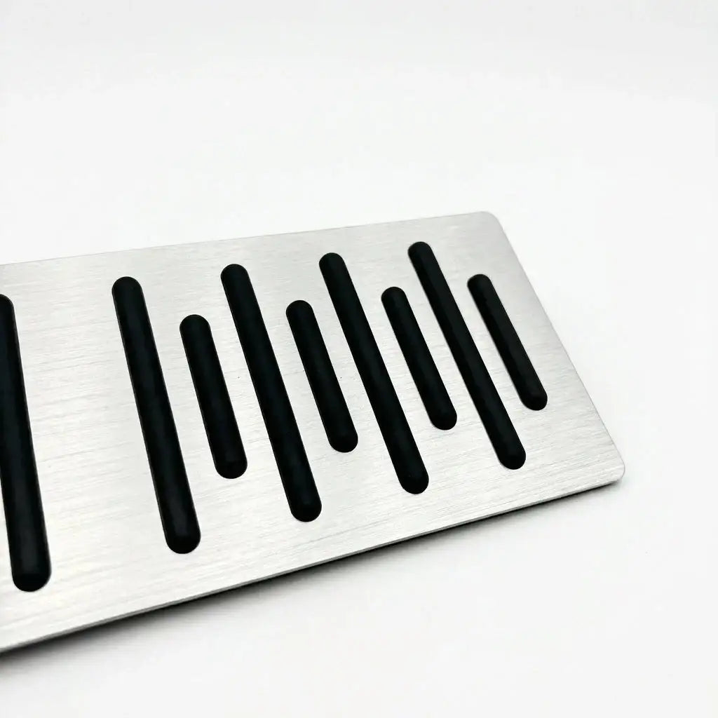 Brushed Aluminum Car Foot Rest Pedal Cover Dead Pedal Universal