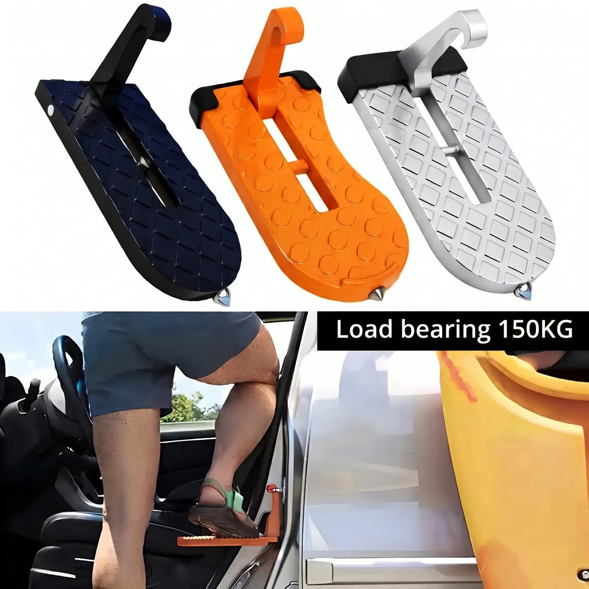 Foldable Car Door Step Pedal Roof Rack Door Latch Footrest | carblaze 6